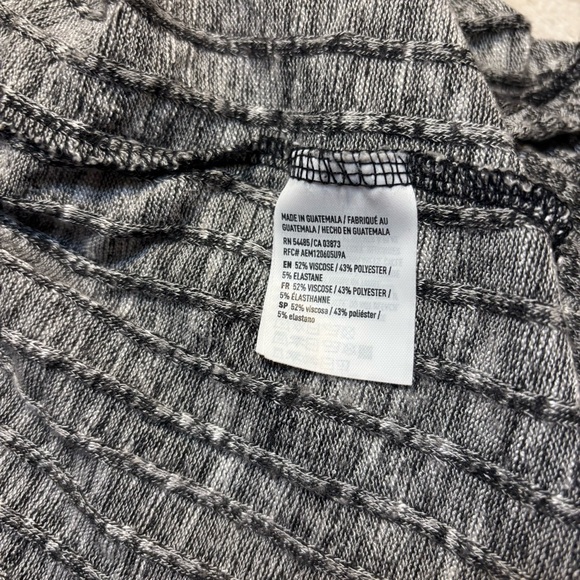 American Eagle Cardigan Small Heather Gray Open Front Sweater Ribbed Draped - Picture 12 of 15